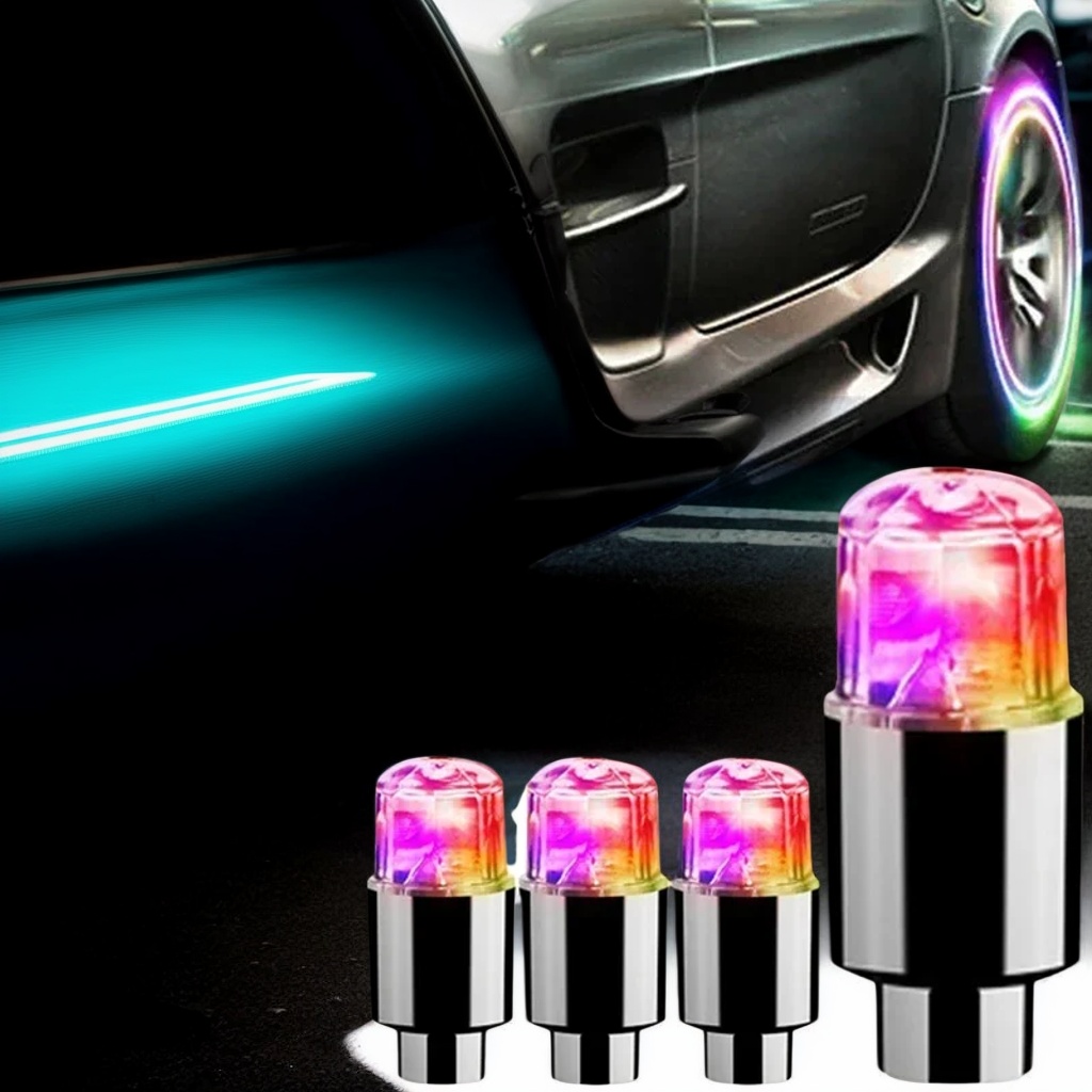 Car Accessories Light - Bicycle Tire Valve Cap LED Lights