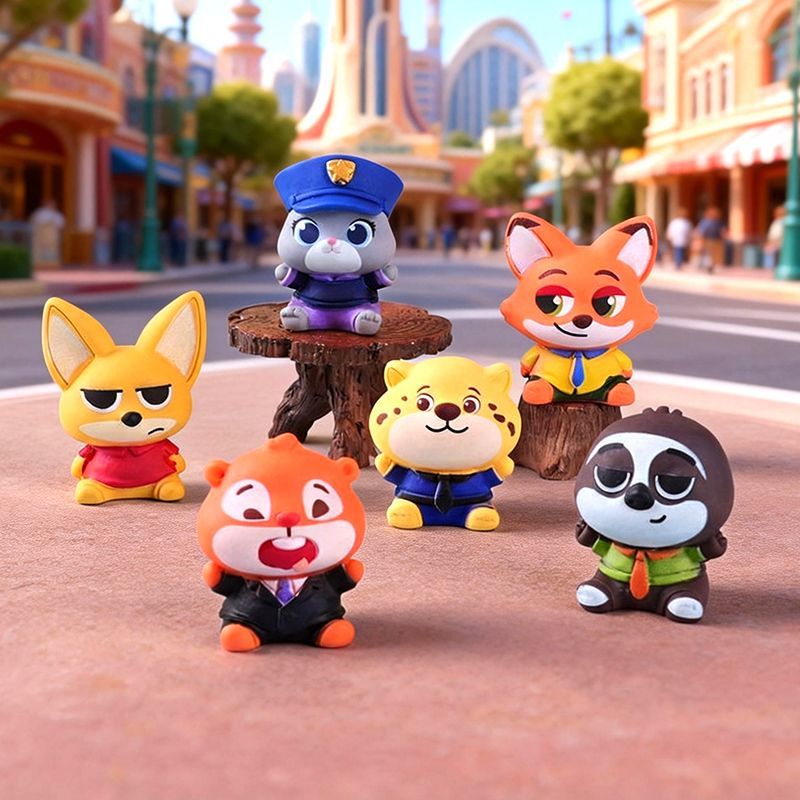 Car Accessories Cute - Zootopia resin small figurine car dashboard