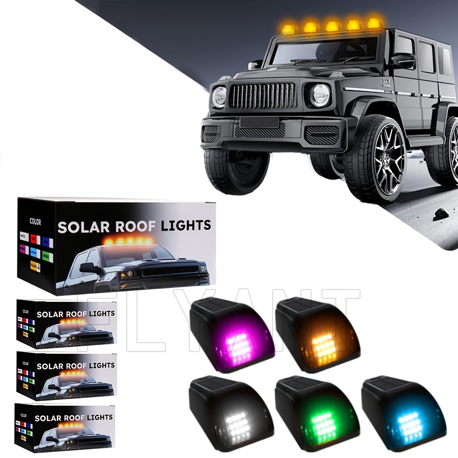 Car Accessories Light - Portable Solar LED Smoke Roof Marker