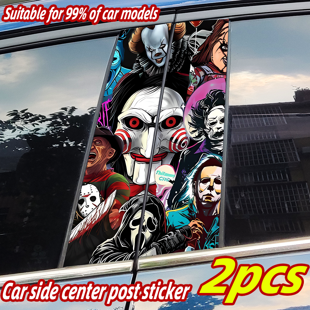 Car Accessories Must Have - Horror Character Ghost Car Stickers Halloween