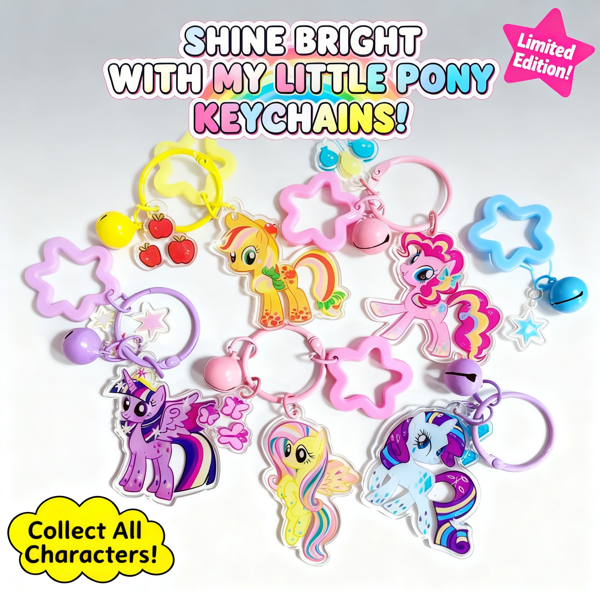 Car Accessories Cute - Anime Kawaii Unicorn Keychain Fashion Key