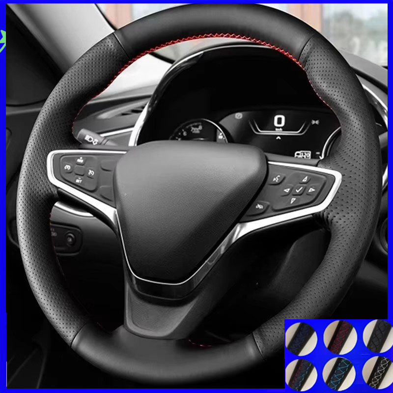 Car Accessories Xl6 - Custom Microfiber Leather Hand-Stitched Steering Wheel