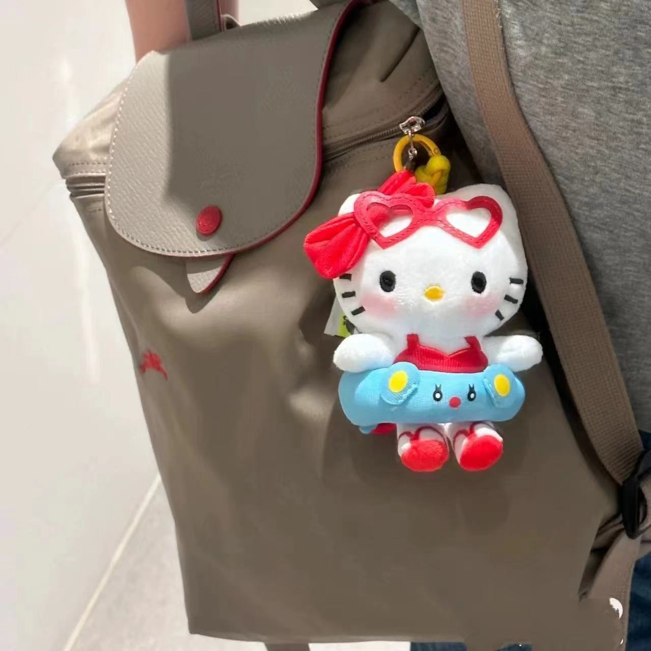 Car Accessories Hanging - Sanrio Plush Keychain Hello Kitty Bag