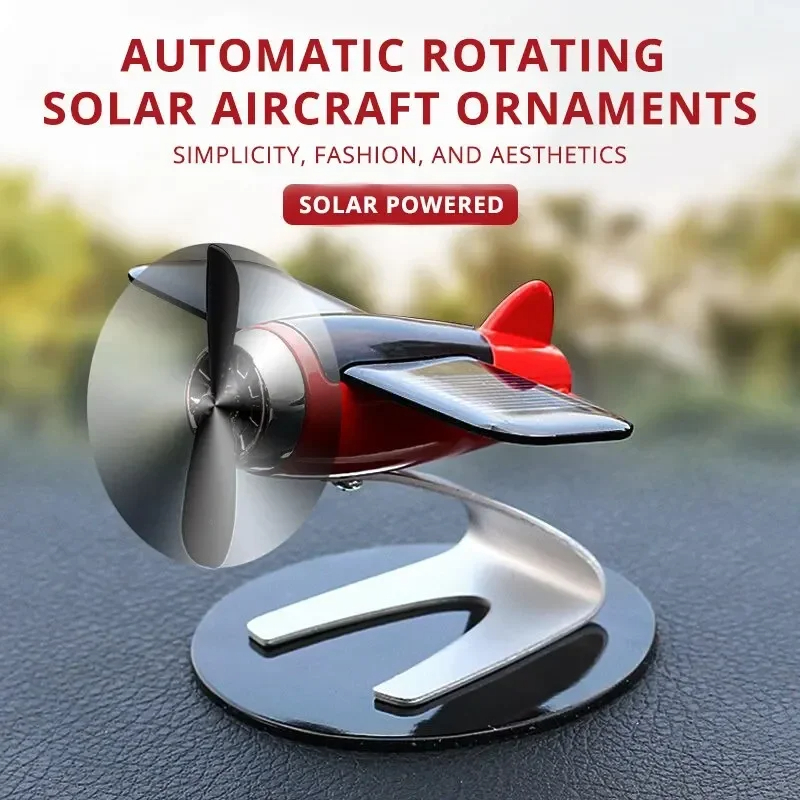 Car Accessories Oman - Solar Airplane Creative Men's Car Decoration