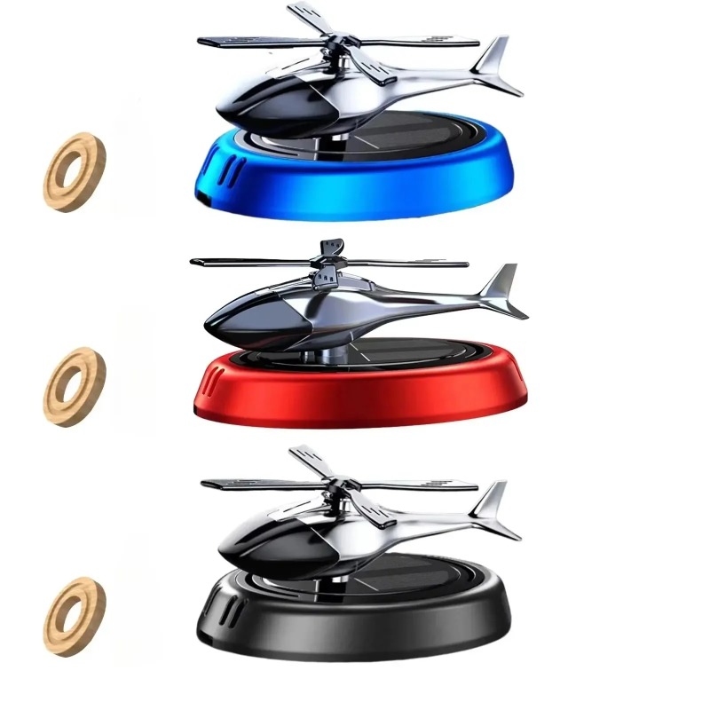 Car Accessories App - Solar Powered Helicopter Car Air Freshener