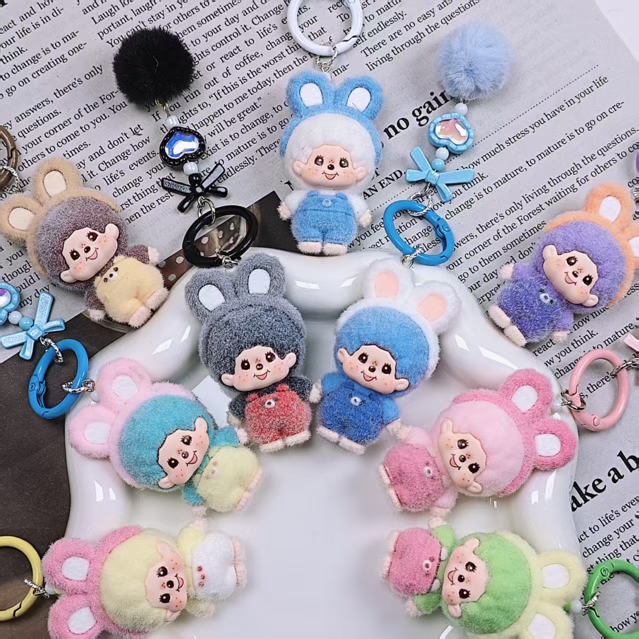 New model Monchhichi Keychain  – Car Accessories Cute recenzja i cena