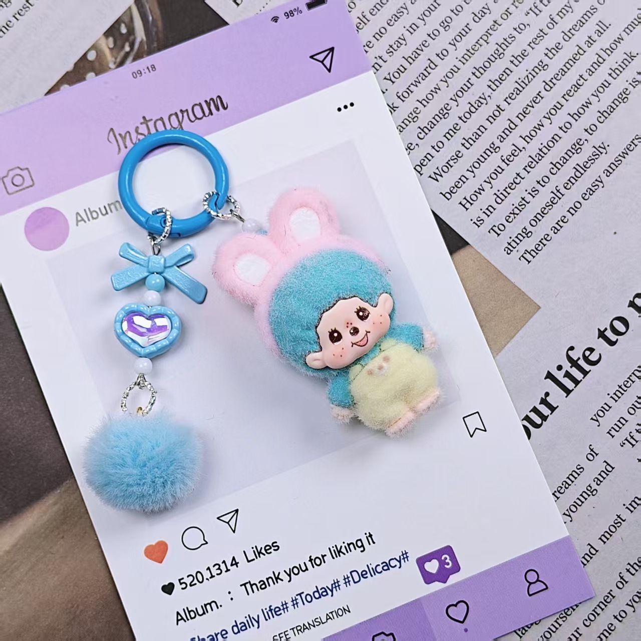 New model Monchhichi Keychain  – Car Accessories Cute recenzja i cena