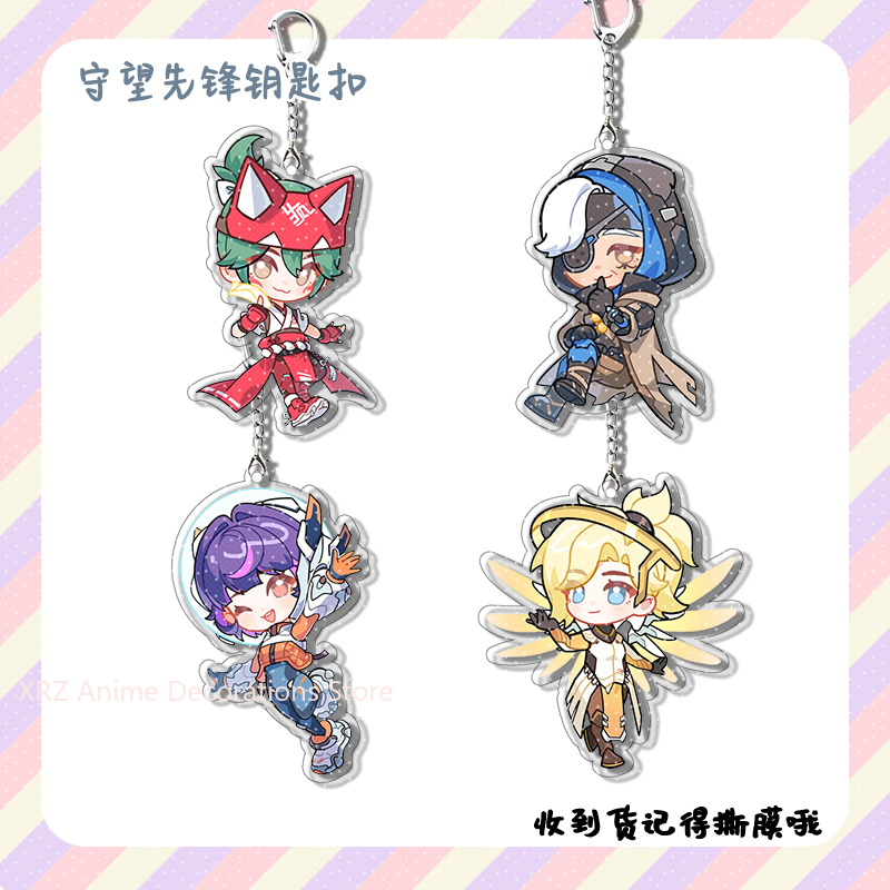 4pcs Anime Game Overwatch  Col – Car Accessories Cute recenzja i cena