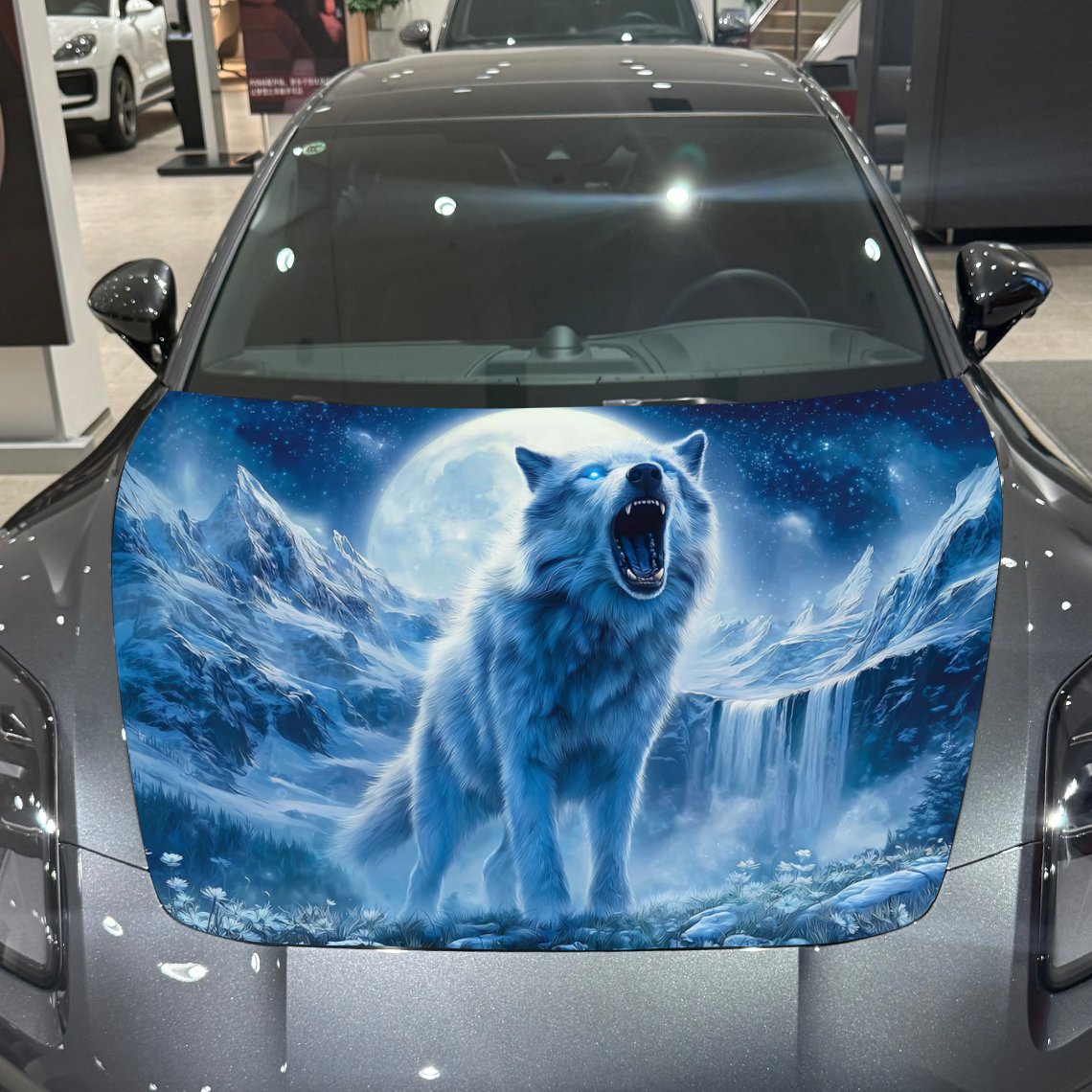 Winter Mountain Night Scene Wo – Car Accessories For Winter recenzja i cena