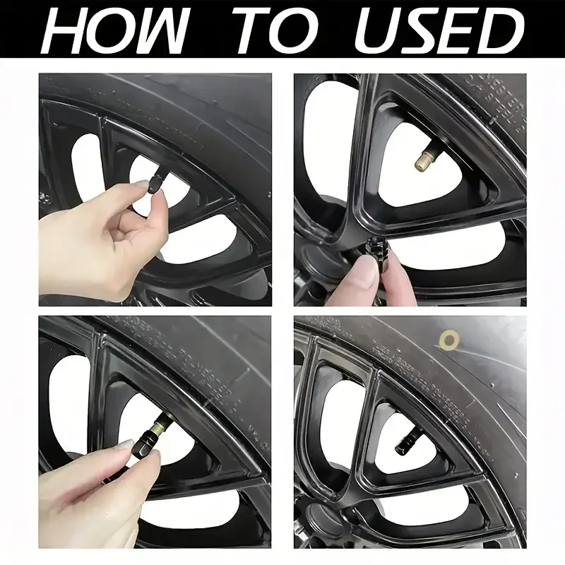 4Pcs Aluminum Tire Valve Caps  – Steering Wheel Cover recenzja i cena