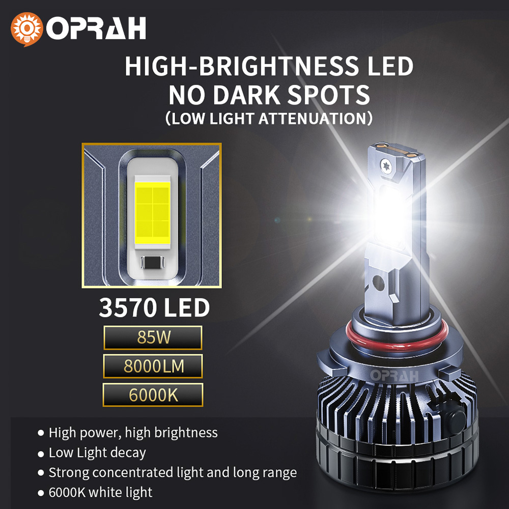 Oprah 2pcs 170W Headlight Bulb – Car Accessories Light recenzja i cena