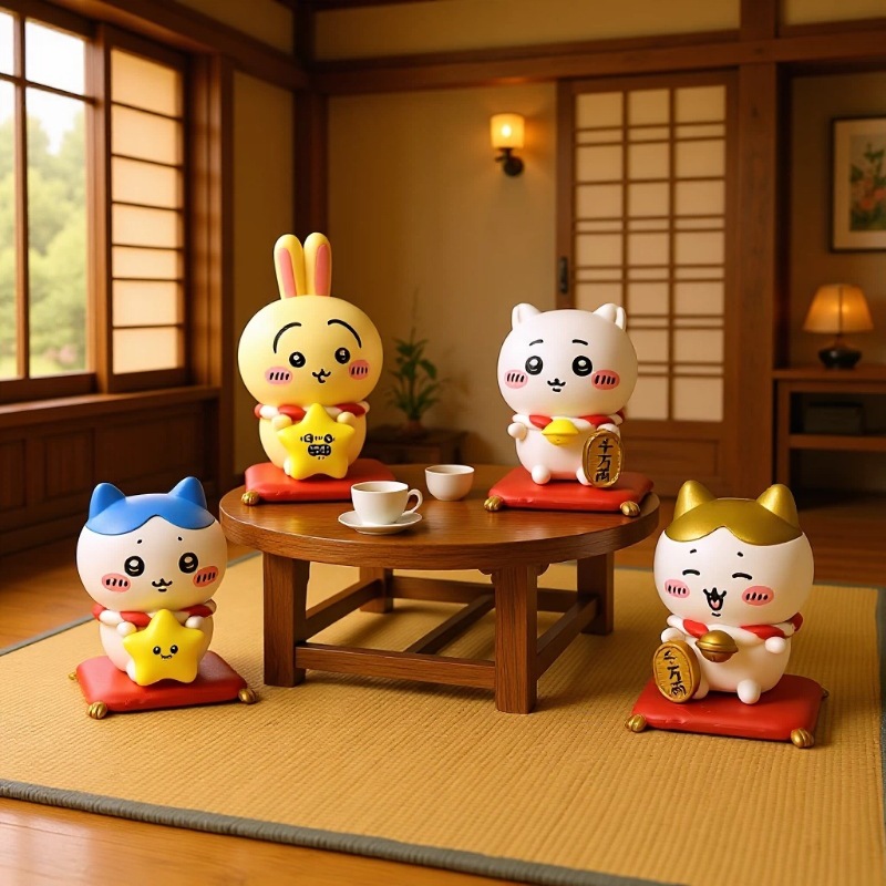 Kawaii CKW Lucky Cat Figurine  – Car Accessories Cute recenzja i cena