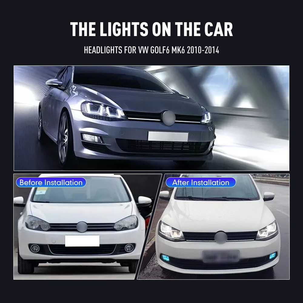 2PCs Car Styling Head Lamp for – Car Accessories Light recenzja i cena