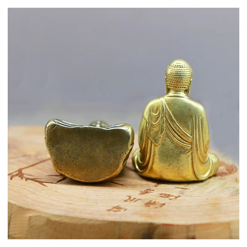 Mini Brass Buddha Statue Pocke – Car Accessories Oman recenzja i cena
