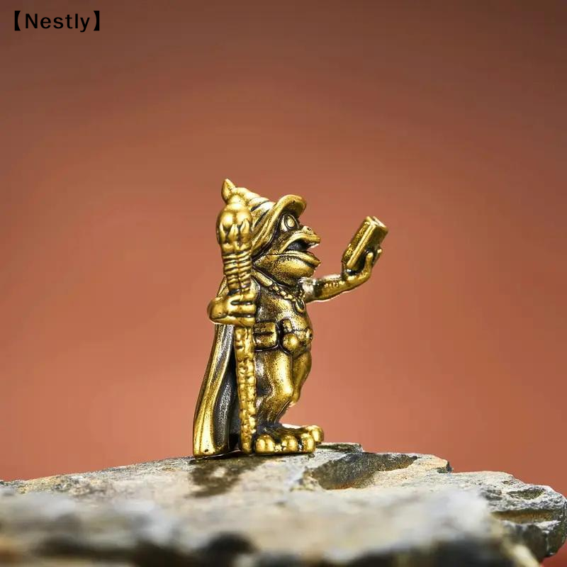 Vintage Brass Frog Wizard Stat – Car Accessories Oman recenzja i cena