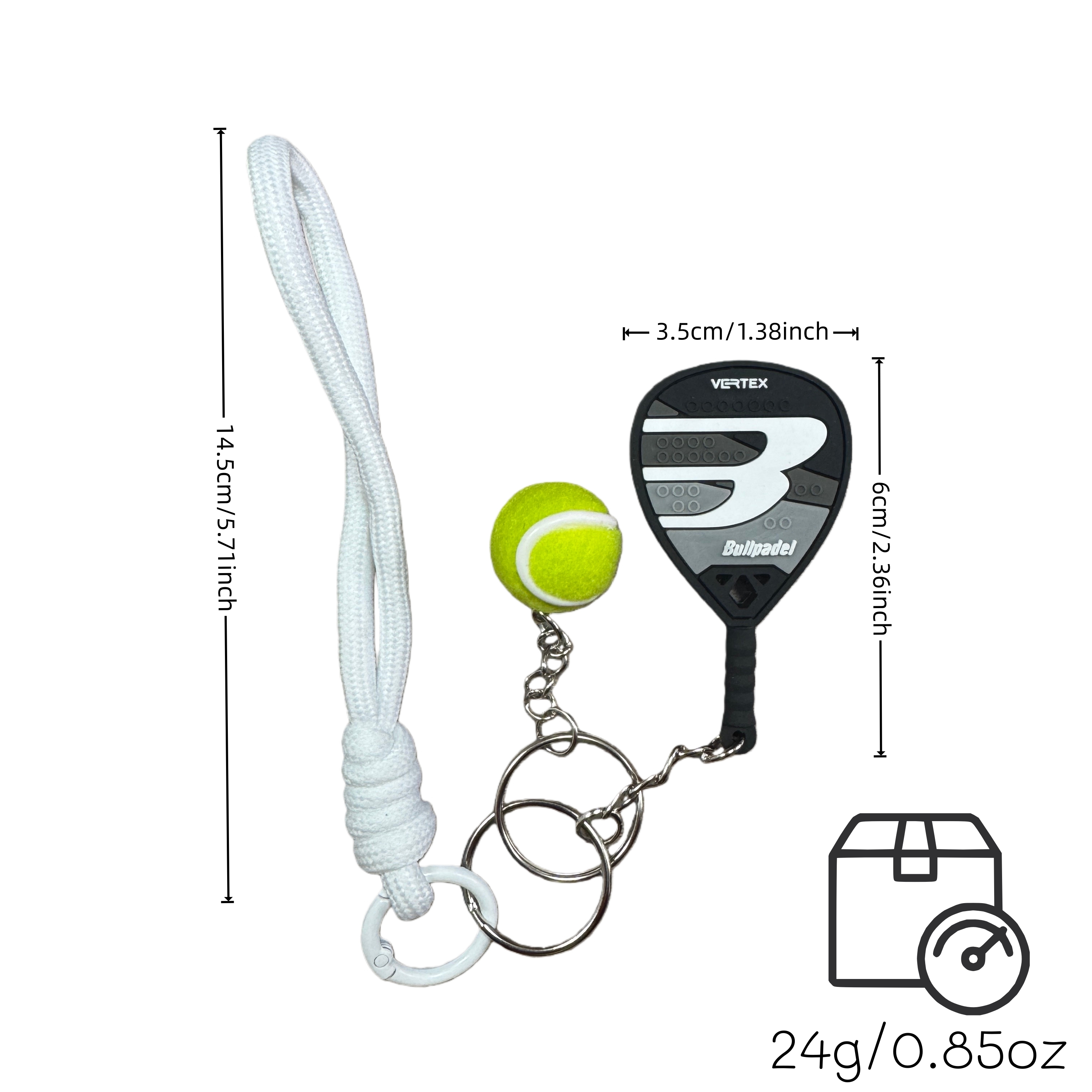 Mini Tennis Racket Keychain, D – Car Accessories Must Have recenzja i cena
