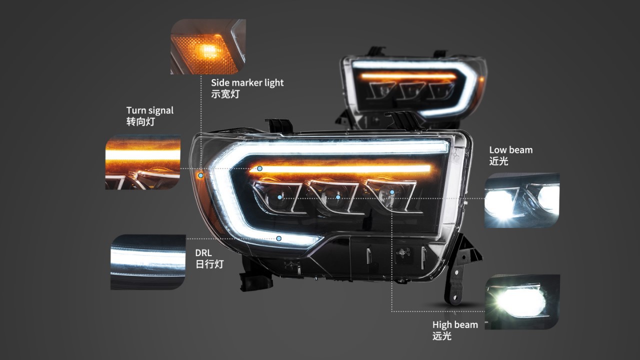 LED Auto Headlights for Innova – Car Accessories Light recenzja i cena