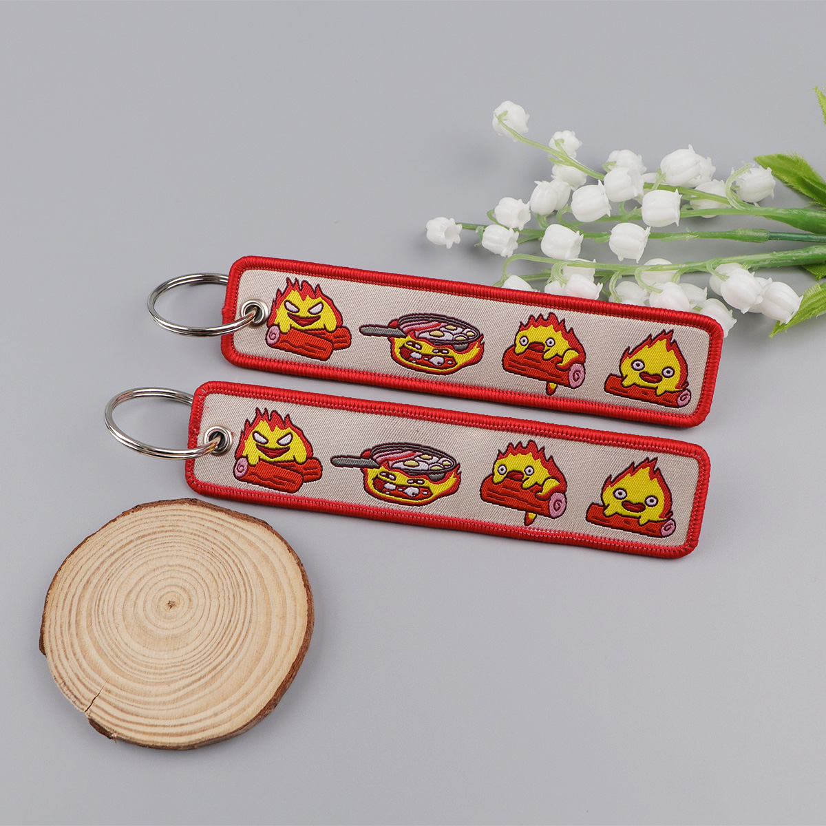 Anime Fire Embroidery Key Fobs – Car Accessories In Japan recenzja i cena
