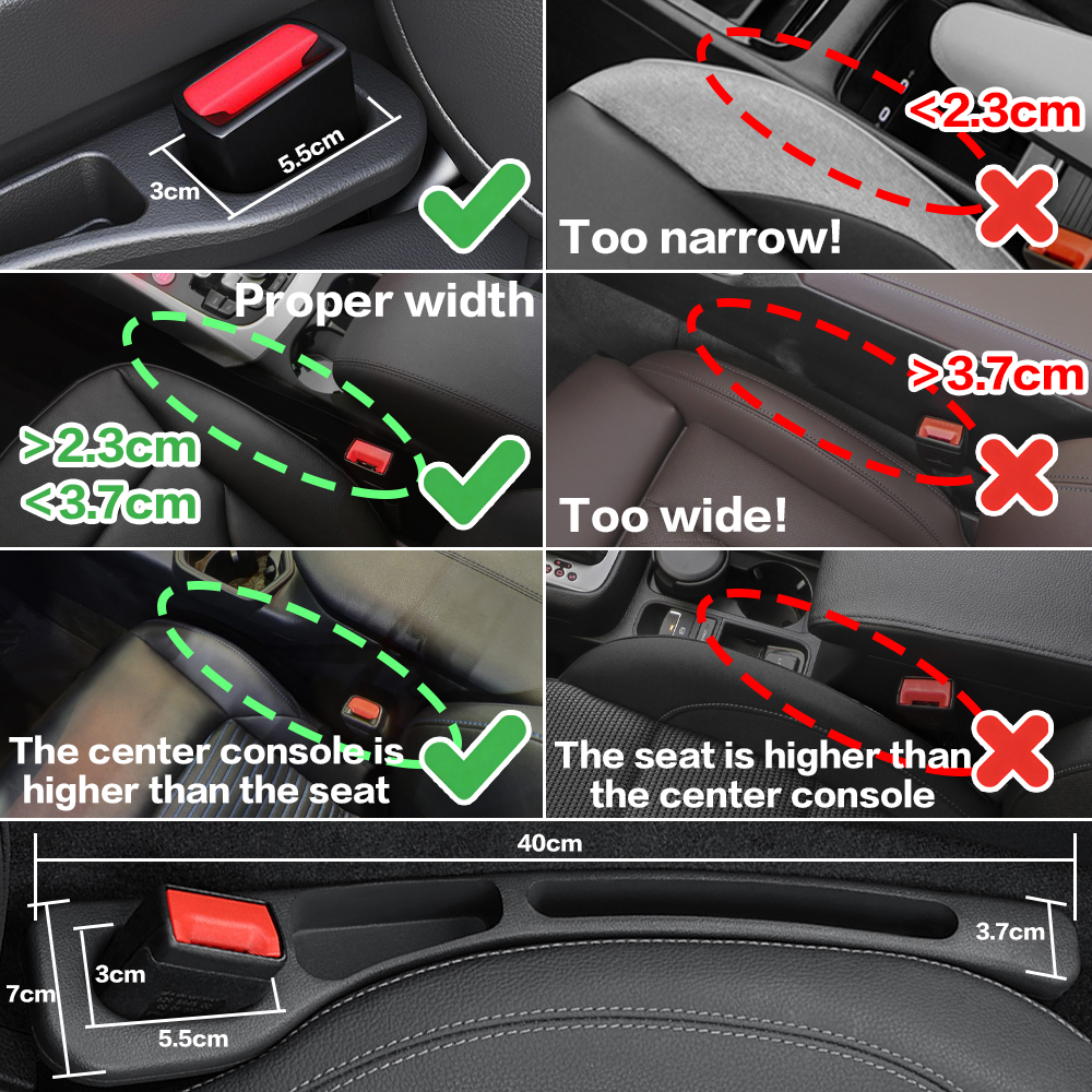 2X Car Seat Gap Filler Between – Car Accessories App recenzja i cena