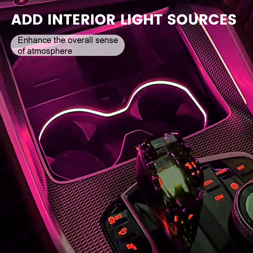 LED 11 Colour Cup Holder Light – Car Accessories Light recenzja i cena
