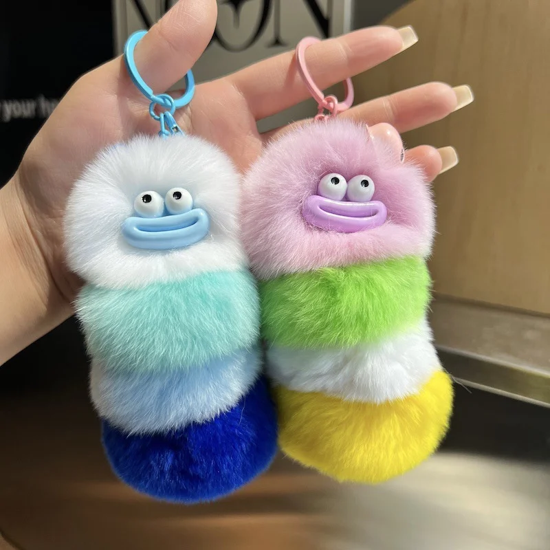 Funny Plush Caterpillar Keycha – Car Accessories In Japan recenzja i cena