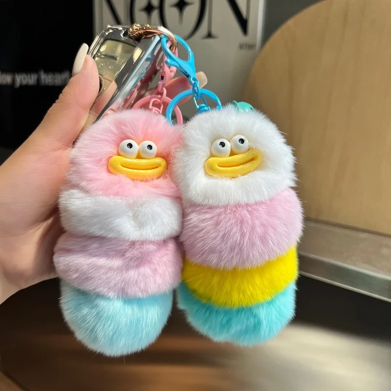 Funny Plush Caterpillar Keycha – Car Accessories In Japan recenzja i cena