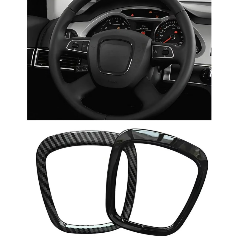 Carbon Fiber /Gloss balck Car  – Steering Wheel Cover recenzja i cena