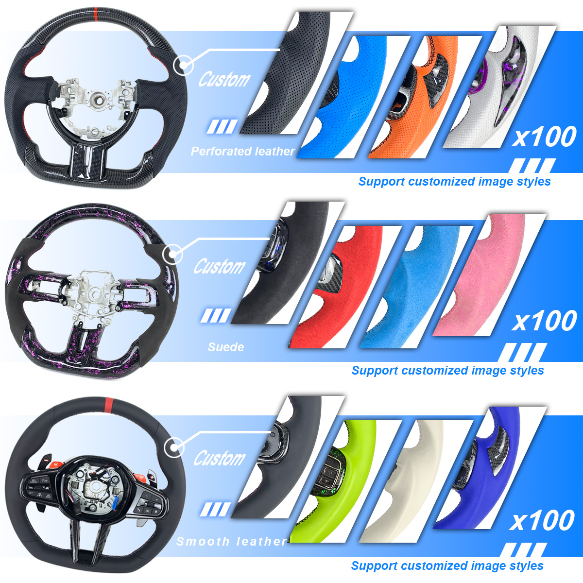 Custom Car Interior LED Carbon – Steering Wheel Cover recenzja i cena