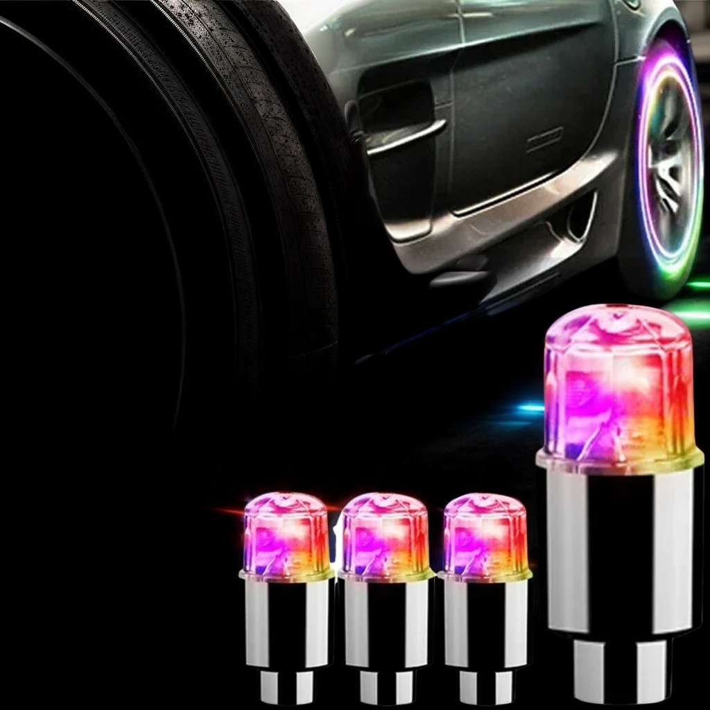 Bicycle Tire Valve Cap LED Lig – Car Accessories Light recenzja i cena