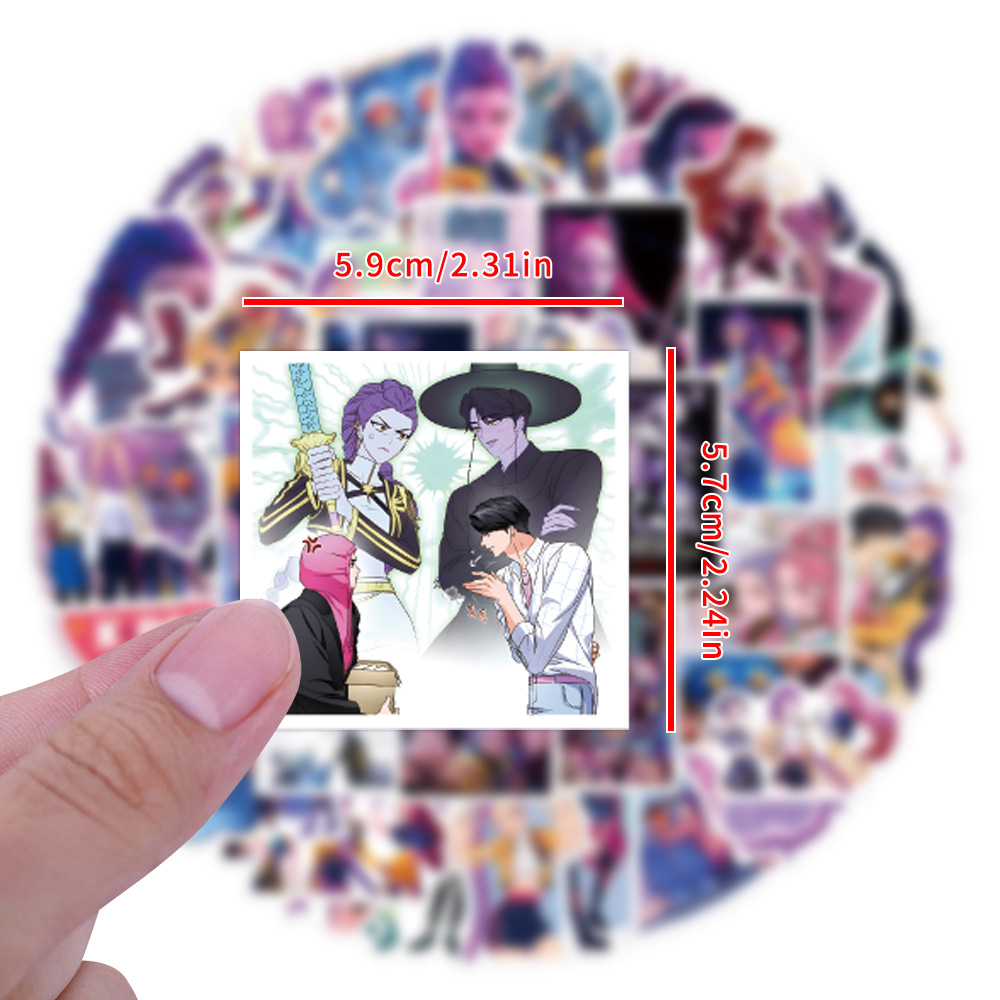 55/110pcs K-Pop Anime cartoon  – Car Accessories Cute recenzja i cena