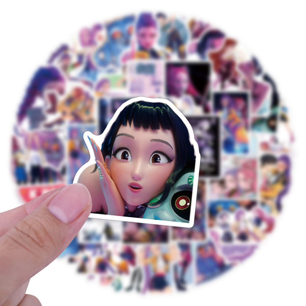 55/110pcs K-Pop Anime cartoon  – Car Accessories Cute recenzja i cena
