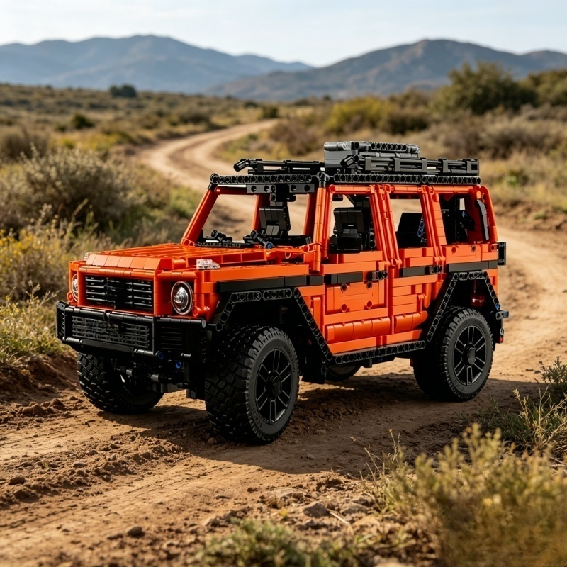 New MOC Orange Car Model Build – Car Accessories Oman recenzja i cena